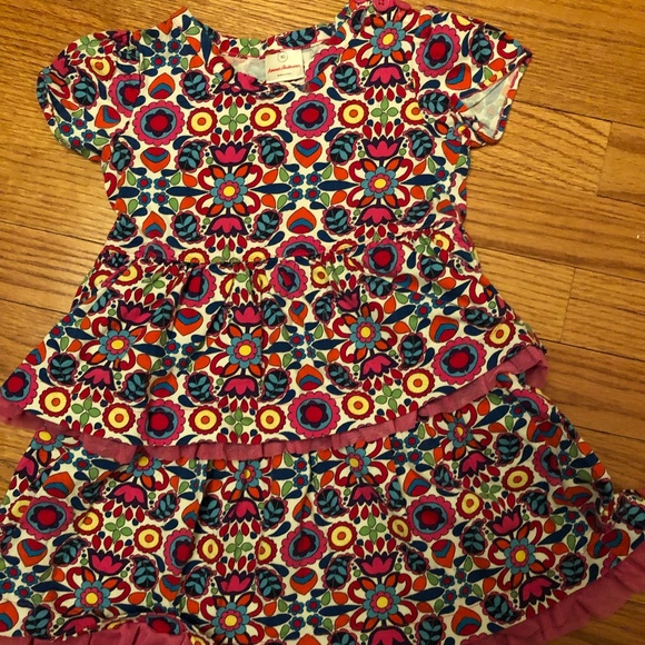 Hannah Anderson Size 90 (3T) colorful ruffle dress in great condition! - Picture 1 of 3
